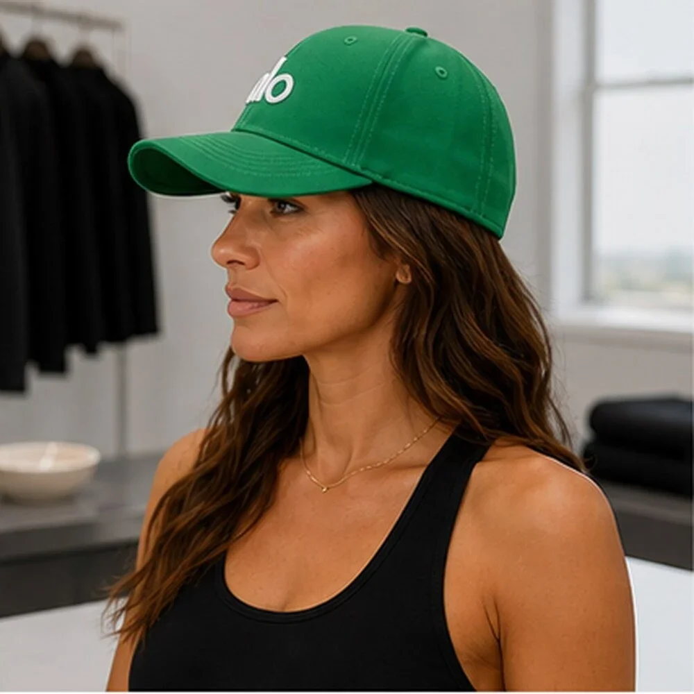 ALO Yoga Green Pilates Baseball Cap Hat Logo